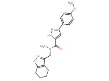 3-(4-methoxyphenyl)-N-methyl-N-(4,5,6,7-tetrahydro-1,2-benzisoxazol-3-ylmethyl)-1H-pyrazole-5-carboxamide