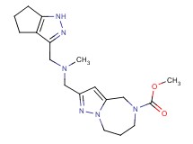 methyl 2-{[methyl(1,4,5,6-tetrahydrocyclopenta[c]pyrazol-3-ylmethyl)amino]methyl}-7,8-dihydro-4H-pyrazolo[1,5-a][1,4]diazepine-5(6H)-carboxylate