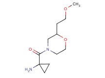 (1-{[2-(2-methoxyethyl)morpholin-4-yl]carbonyl}cyclopropyl)amine