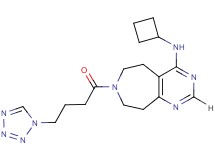 N-cyclobutyl-7-[4-(1H-tetrazol-1-yl)butanoyl]-6,7,8,9-tetrahydro-5H-pyrimido[4,5-d]azepin-4-amine