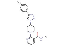 N-methyl-2-{4-[4-(4-methylphenyl)-1H-1,2,3-triazol-1-yl]piperidin-1-yl}nicotinamide