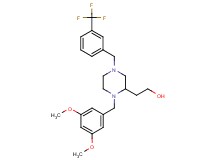 2-{1-(3,5-dimethoxybenzyl)-4-[3-(trifluoromethyl)benzyl]-2-piperazinyl}ethanol