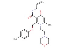 N-allyl-6-methyl-2-[(4-methylphenoxy)methyl]-1-[2-(4-morpholinyl)ethyl]-4-oxo-1,4-dihydro-3-pyridinecarboxamide