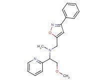 (2-methoxy-1-pyridin-2-ylethyl)methyl[(3-phenylisoxazol-5-yl)methyl]amine