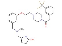 5-[(methyl{3-[2-(4-{[3-(trifluoromethyl)phenyl]acetyl}-1-piperazinyl)ethoxy]benzyl}amino)methyl]-2-pyrrolidinone