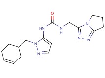 N-[1-(cyclohex-3-en-1-ylmethyl)-1H-pyrazol-5-yl]-N'-(6,7-dihydro-5H-pyrrolo[2,1-c][1,2,4]triazol-3-ylmethyl)urea