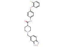 1-(2,1,3-benzoxadiazol-5-ylmethyl)-N-[4-(2-fluorophenoxy)phenyl]-4-piperidinecarboxamide