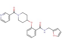 N-(2-furylmethyl)-2-{[1-(3-pyridinylcarbonyl)-4-piperidinyl]oxy}benzamide