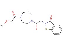 2-{2-[4-(methoxyacetyl)-1,4-diazepan-1-yl]-2-oxoethyl}-1,2-benzisothiazol-3(2H)-one
