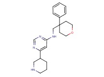 N-[(4-phenyltetrahydro-2H-pyran-4-yl)methyl]-6-piperidin-3-ylpyrimidin-4-amine