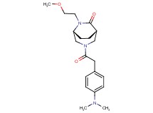 (1S*,5R*)-3-{[4-(dimethylamino)phenyl]acetyl}-6-(2-methoxyethyl)-3,6-diazabicyclo[3.2.2]nonan-7-one