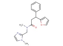 3-(2-furyl)-N-methyl-N-[(1-methyl-1H-imidazol-2-yl)methyl]-3-phenylpropanamide