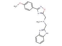 (1H-benzimidazol-2-ylmethyl){[3-(4-methoxyphenyl)-1,2,4-oxadiazol-5-yl]methyl}methylamine
