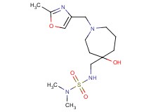 N'-({4-hydroxy-1-[(2-methyl-1,3-oxazol-4-yl)methyl]-4-azepanyl}methyl)-N,N-dimethylsulfamide