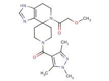 5-(methoxyacetyl)-1'-[(1,3,5-trimethyl-1H-pyrazol-4-yl)carbonyl]-1,5,6,7-tetrahydrospiro[imidazo[4,5-c]pyridine-4,4'-piperidine]