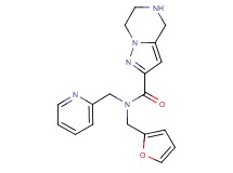 N-(2-furylmethyl)-N-(2-pyridinylmethyl)-4,5,6,7-tetrahydropyrazolo[1,5-a]pyrazine-2-carboxamide hydrochloride