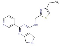 N-[(4-ethyl-1,3-thiazol-2-yl)methyl]-2-(3-pyridinyl)-6,7-dihydro-5H-pyrrolo[3,4-d]pyrimidin-4-amine