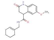 N-(1-cyclohexen-1-ylmethyl)-6-methoxy-2-oxo-1,2,3,4-tetrahydro-4-quinolinecarboxamide