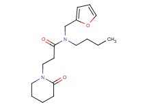 N-butyl-N-(2-furylmethyl)-3-(2-oxopiperidin-1-yl)propanamide