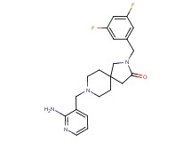 8-[(2-amino-3-pyridinyl)methyl]-2-(3,5-difluorobenzyl)-2,8-diazaspiro[4.5]decan-3-one