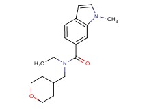 N-ethyl-1-methyl-N-(tetrahydro-2H-pyran-4-ylmethyl)-1H-indole-6-carboxamide