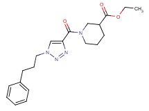 ethyl 1-{[1-(3-phenylpropyl)-1H-1,2,3-triazol-4-yl]carbonyl}-3-piperidinecarboxylate