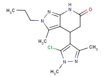 4-(5-chloro-1,3-dimethyl-1H-pyrazol-4-yl)-3-methyl-2-propyl-2,4,5,7-tetrahydro-6H-pyrazolo[3,4-b]pyridin-6-one
