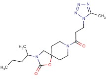 3-(1-methylbutyl)-8-[3-(5-methyl-1H-tetrazol-1-yl)propanoyl]-1-oxa-3,8-diazaspiro[4.5]decan-2-one