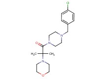 4-{2-[4-(4-chlorobenzyl)-1-piperazinyl]-1,1-dimethyl-2-oxoethyl}morpholine