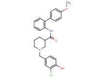 1-(3-chloro-4-hydroxybenzyl)-N-(4'-methoxy-2-biphenylyl)-3-piperidinecarboxamide