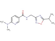 6-(dimethylamino)-N-[(5-isopropyl-1,2,4-oxadiazol-3-yl)methyl]nicotinamide