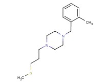 1-(2-methylbenzyl)-4-[3-(methylthio)propyl]piperazine