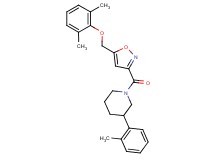 1-({5-[(2,6-dimethylphenoxy)methyl]-3-isoxazolyl}carbonyl)-3-(2-methylphenyl)piperidine
