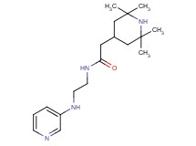 N-[2-(pyridin-3-ylamino)ethyl]-2-(2,2,6,6-tetramethylpiperidin-4-yl)acetamide