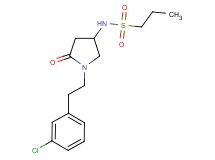 N-{1-[2-(3-chlorophenyl)ethyl]-5-oxo-3-pyrrolidinyl}-1-propanesulfonamide