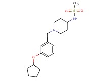 N-{1-[3-(cyclopentyloxy)benzyl]piperidin-4-yl}methanesulfonamide