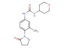 N-[3-methyl-4-(2-oxopyrrolidin-1-yl)phenyl]-N'-(tetrahydro-2H-pyran-4-yl)urea