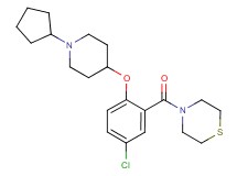 4-{5-chloro-2-[(1-cyclopentyl-4-piperidinyl)oxy]benzoyl}thiomorpholine