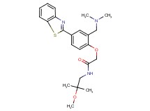 2-{4-(1,3-benzothiazol-2-yl)-2-[(dimethylamino)methyl]phenoxy}-N-(2-methoxy-2-methylpropyl)acetamide