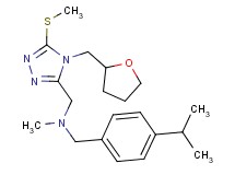 (4-isopropylbenzyl)methyl{[5-(methylthio)-4-(tetrahydro-2-furanylmethyl)-4H-1,2,4-triazol-3-yl]methyl}amine