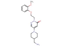 5-[4-(aminomethyl)-1-piperidinyl]-2-[2-(2-methoxyphenoxy)ethyl]-3(2H)-pyridazinone trifluoroacetate