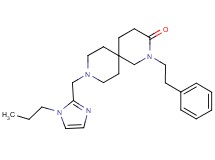 2-(2-phenylethyl)-9-[(1-propyl-1H-imidazol-2-yl)methyl]-2,9-diazaspiro[5.5]undecan-3-one