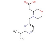 {4-[(2-isopropyl-4-pyrimidinyl)methyl]-3-morpholinyl}acetic acid