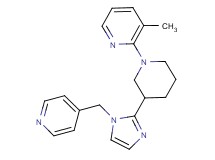 3-methyl-2-{3-[1-(4-pyridinylmethyl)-1H-imidazol-2-yl]-1-piperidinyl}pyridine