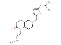 (4aS*,8aR*)-6-[(5-isobutyl-2-thienyl)methyl]-1-[2-(methylamino)ethyl]octahydro-1,6-naphthyridin-2(1H)-one