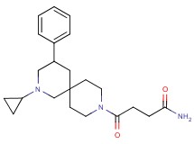 4-(2-cyclopropyl-4-phenyl-2,9-diazaspiro[5.5]undec-9-yl)-4-oxobutanamide