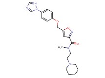 N-methyl-N-[2-(1-piperidinyl)ethyl]-5-{[4-(1H-1,2,4-triazol-1-yl)phenoxy]methyl}-3-isoxazolecarboxamide