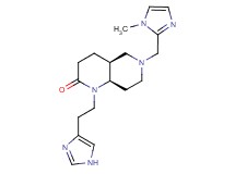 (4aS*,8aR*)-1-[2-(1H-imidazol-4-yl)ethyl]-6-[(1-methyl-1H-imidazol-2-yl)methyl]octahydro-1,6-naphthyridin-2(1H)-one