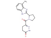 6-{[2-(4-methyl-1H-benzimidazol-2-yl)pyrrolidin-1-yl]carbonyl}-4,5-dihydropyridazin-3(2H)-one