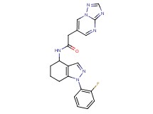 N-[1-(2-fluorophenyl)-4,5,6,7-tetrahydro-1H-indazol-4-yl]-2-[1,2,4]triazolo[1,5-a]pyrimidin-6-ylacetamide